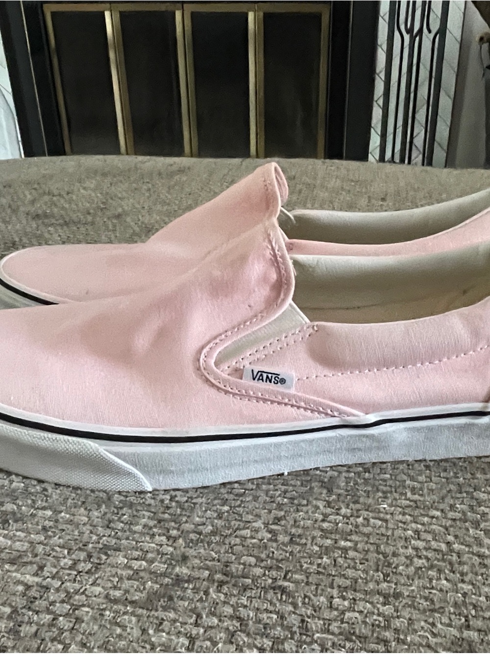 Mens Slip-On Canvas Vans, Blush Pink, Excellent Condition, size 12 - Picture 4 of 9